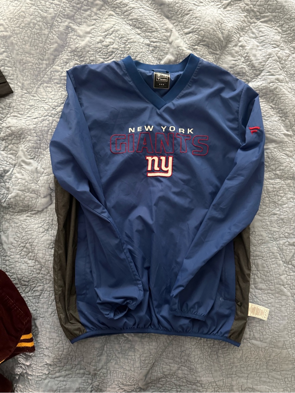 Fanatics New York Giants Blue Pullover Windbreaker